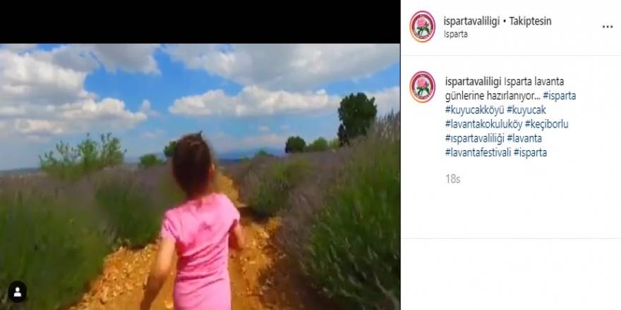 Türkiye’nin çiçek bahçesi Isparta için sosyal medyada lavanta daveti